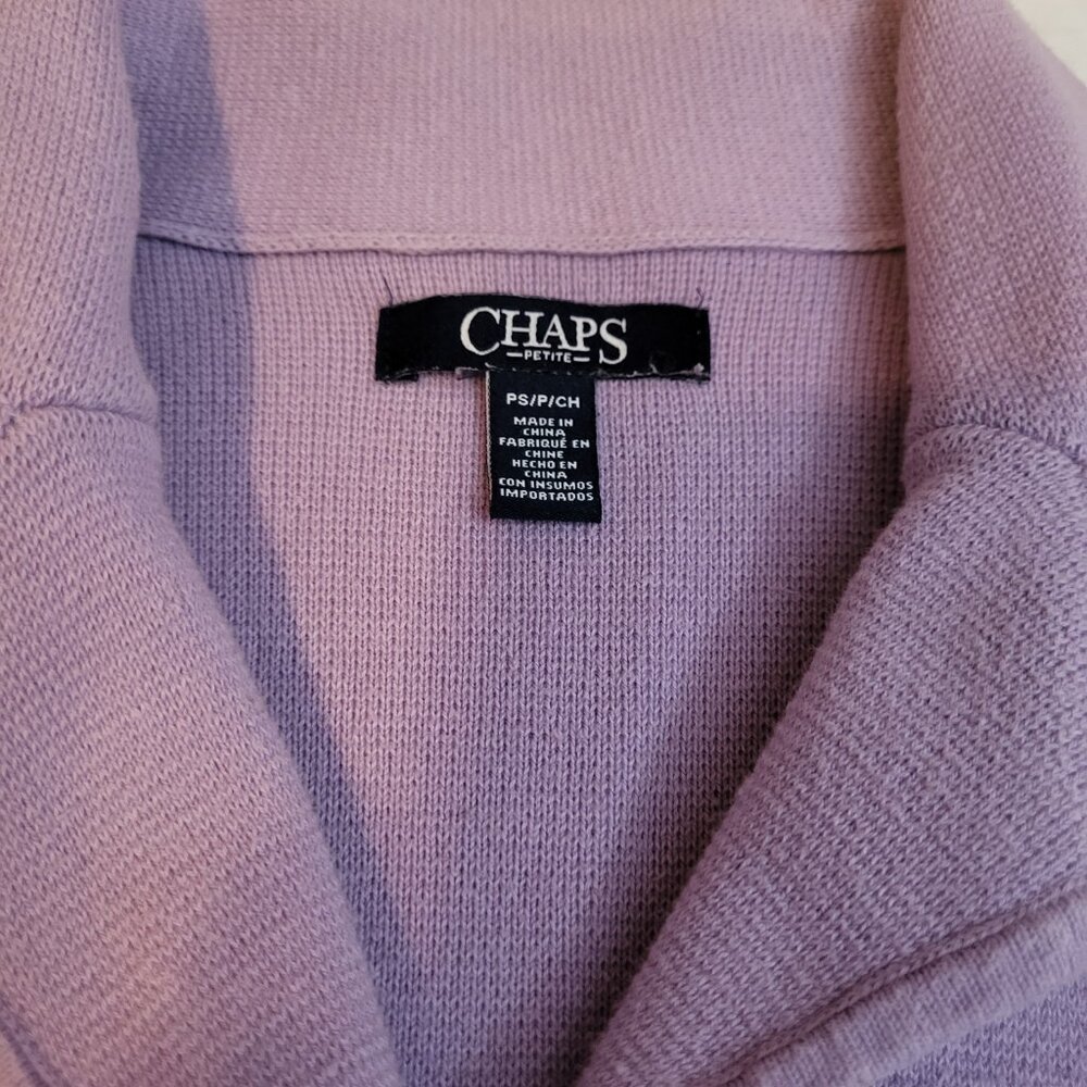 Chaps Cotton Blend Blazer/Cardigan - Petit Small. 68% Cotton 38% Nylon - Picture 5 of 6
